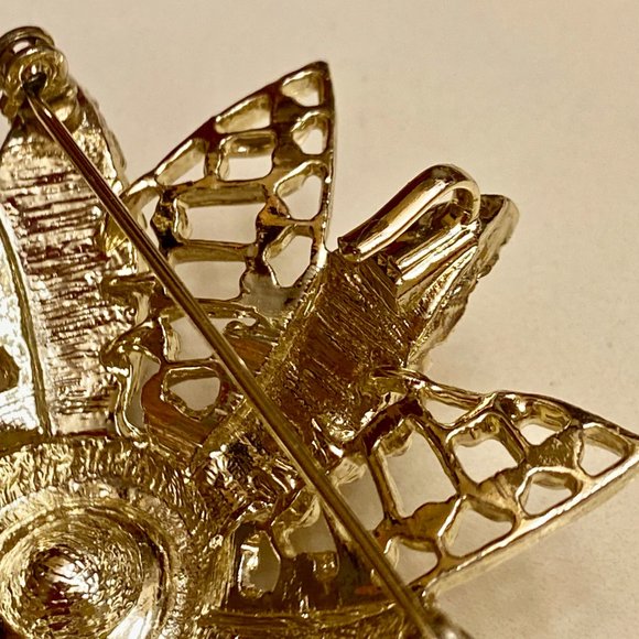 VINTAGE SIGNED CATHE BROOCH/PENDANT AND EARRINGS SET - Picture 8 of 9